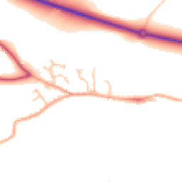 Daytime road noise heatmap for WR10 2HU