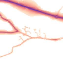 Daytime road noise heatmap for WR10 2RP