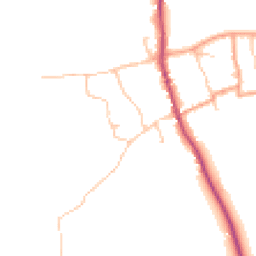 Daytime road noise heatmap for WR10 3BE