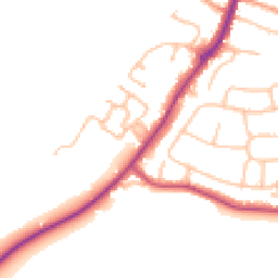 Daytime road noise heatmap for WR10 3ED