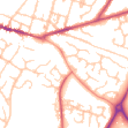 Daytime road noise heatmap for WR11 1BG