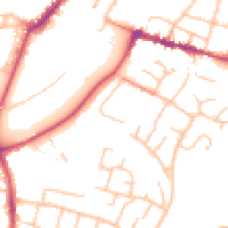 Daytime road noise heatmap for WR11 1BX