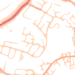 Daytime road noise heatmap for WR11 1BZ