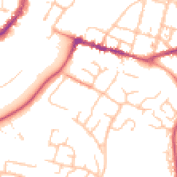 Daytime road noise heatmap for WR11 1DA