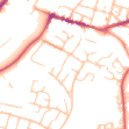 Daytime road noise heatmap for WR11 1DB