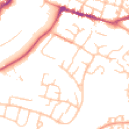 Daytime road noise heatmap for WR11 1DD