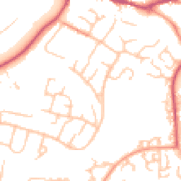 Daytime road noise heatmap for WR11 1DE