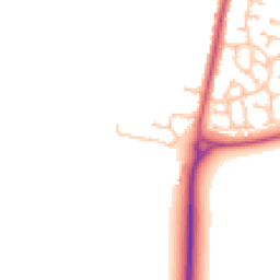Daytime road noise heatmap for WR11 2BH