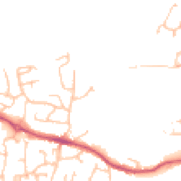 Daytime road noise heatmap for WR11 2FW