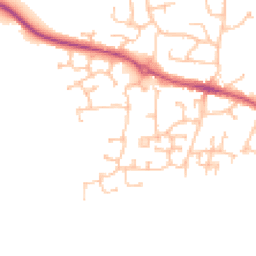 Daytime road noise heatmap for WR11 2RS