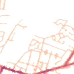 Daytime road noise heatmap for WR11 3BJ