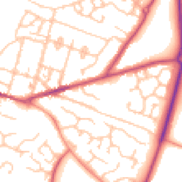 Daytime road noise heatmap for WR11 3DZ