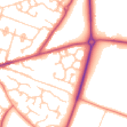 Daytime road noise heatmap for WR11 3ES