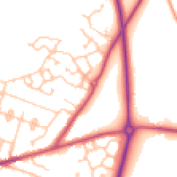 Daytime road noise heatmap for WR11 3JB