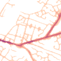 Daytime road noise heatmap for WR11 3QZ