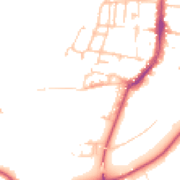 Daytime road noise heatmap for WR11 4BP