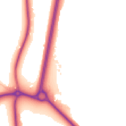 Daytime road noise heatmap for WR11 4DS