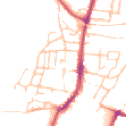 Daytime road noise heatmap for WR11 4HZ