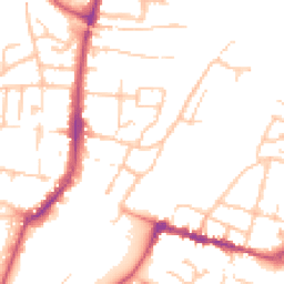 Daytime road noise heatmap for WR11 4QT