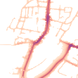 Daytime road noise heatmap for WR11 4RE