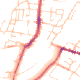 Daytime road noise heatmap for WR11 4RR