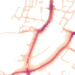 Daytime road noise heatmap for WR11 4SR