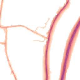 Daytime road noise heatmap for WR11 4TH