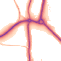 Daytime road noise heatmap for WR11 4TP