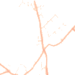 Daytime road noise heatmap for WR11 7AP