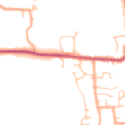 Daytime road noise heatmap for WR11 7AQ