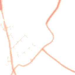 Daytime road noise heatmap for WR11 7AZ