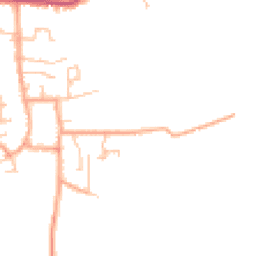 Daytime road noise heatmap for WR11 7EX