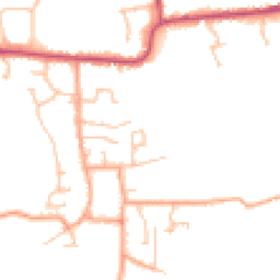 Daytime road noise heatmap for WR11 7FA