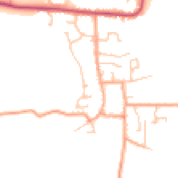 Daytime road noise heatmap for WR11 7FW