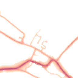 Daytime road noise heatmap for WR11 7GY