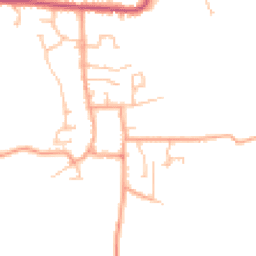 Daytime road noise heatmap for WR11 7HA