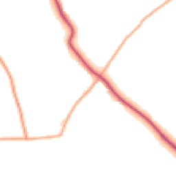 Daytime road noise heatmap for WR11 7HN