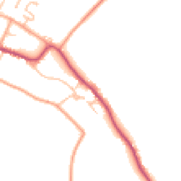 Daytime road noise heatmap for WR11 7HY