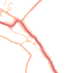 Daytime road noise heatmap for WR11 7HZ