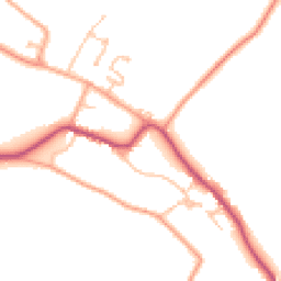 Daytime road noise heatmap for WR11 7JF
