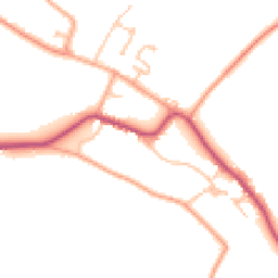 Daytime road noise heatmap for WR11 7JH