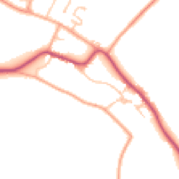 Daytime road noise heatmap for WR11 7JR