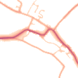 Daytime road noise heatmap for WR11 7JW