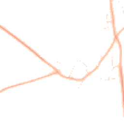 Daytime road noise heatmap for WR11 7PF