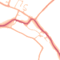 Daytime road noise heatmap for WR11 7QD