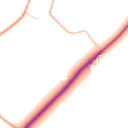 Daytime road noise heatmap for WR11 7QP
