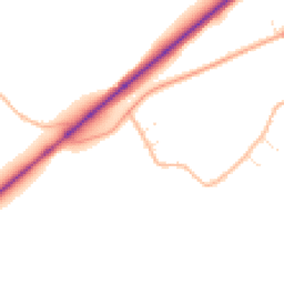 Daytime road noise heatmap for WR11 7UH