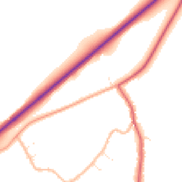 Daytime road noise heatmap for WR11 7UL