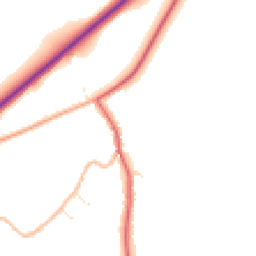 Daytime road noise heatmap for WR11 7UU