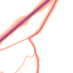 Daytime road noise heatmap for WR11 7UX
